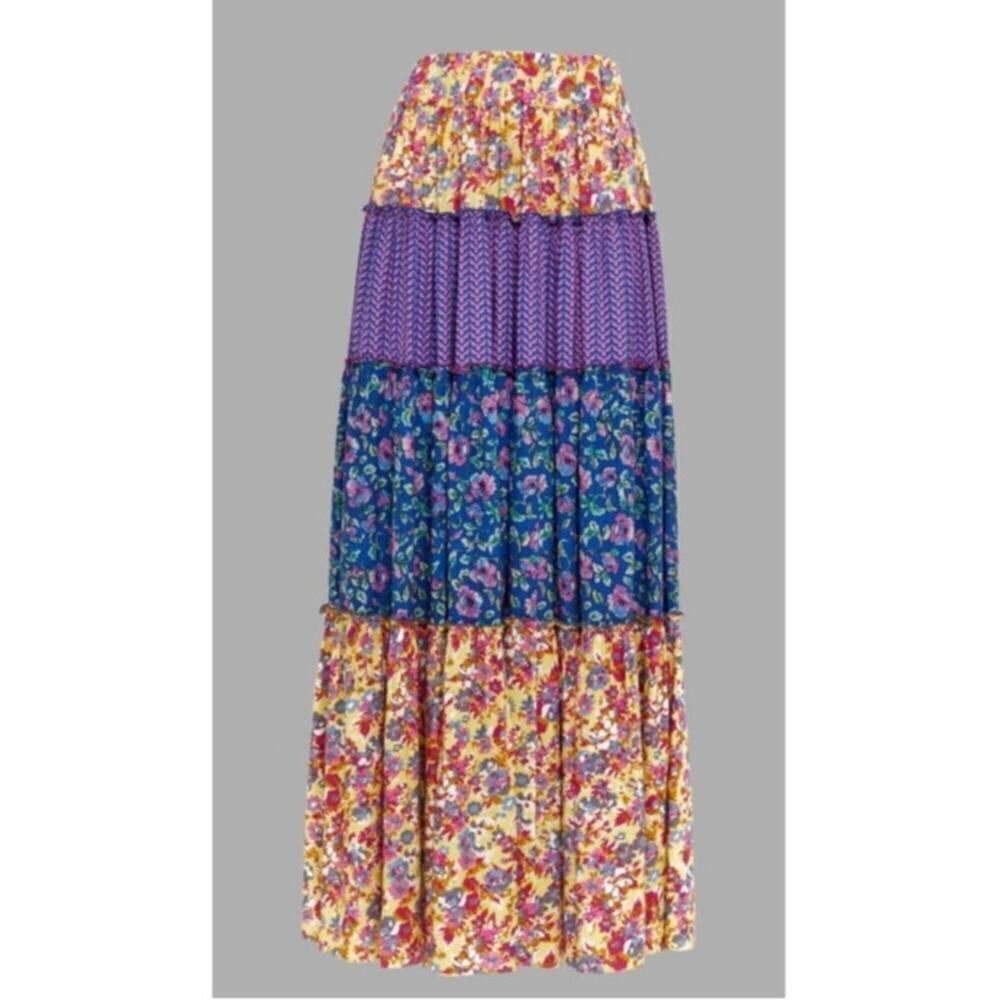 Loretta Caponi Bib Maxi Skirt Sz. S